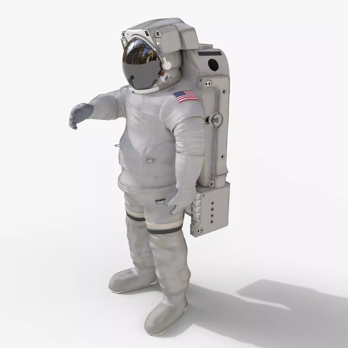 NASA Astronaut  Space Suit Extravehicular Mobility Unit  EMU 3D model_0