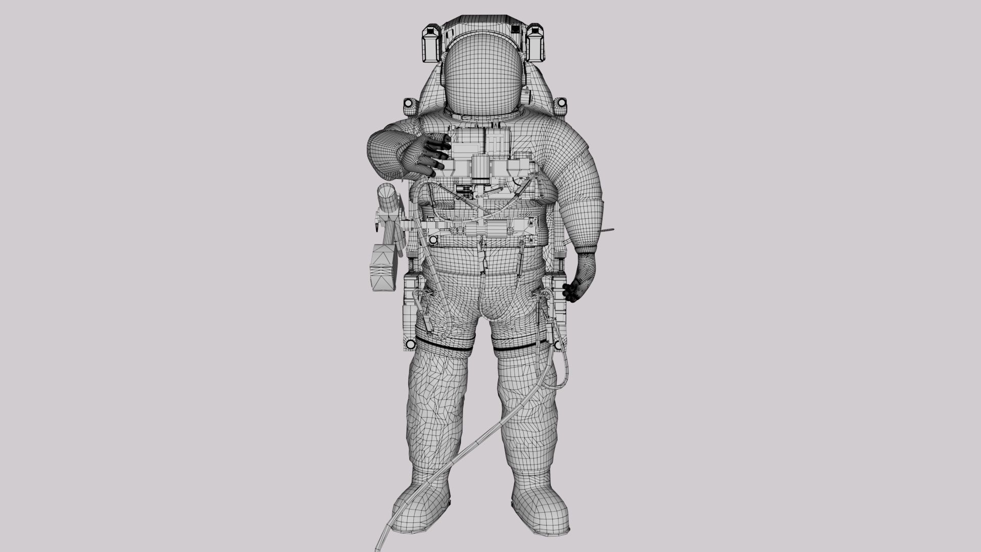 NASA Astronaut  Space Suit Extravehicular Mobility Unit  EMU 3D model_3
