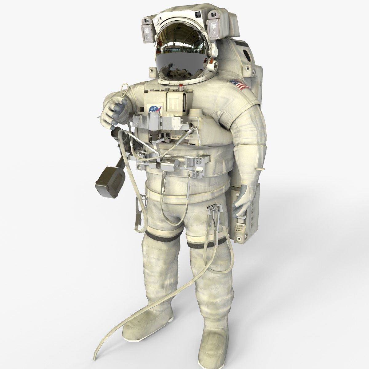 NASA Astronaut  Space Suit Extravehicular Mobility Unit  EMU 3D model_1