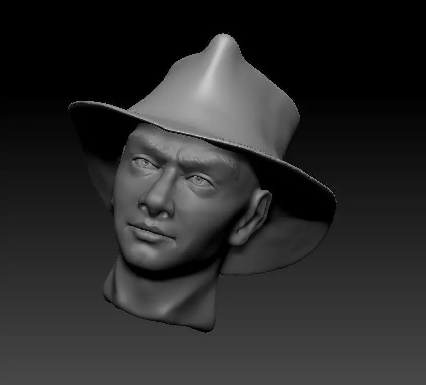 Yul Brynner Sculpts 3D print model_0