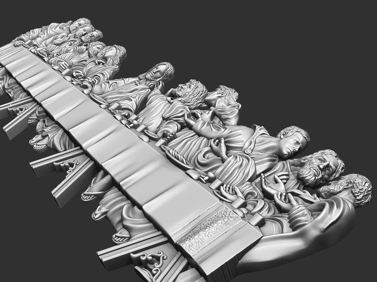 Last Supper Sagrada Comunion Santa Ceia 3D print model_6