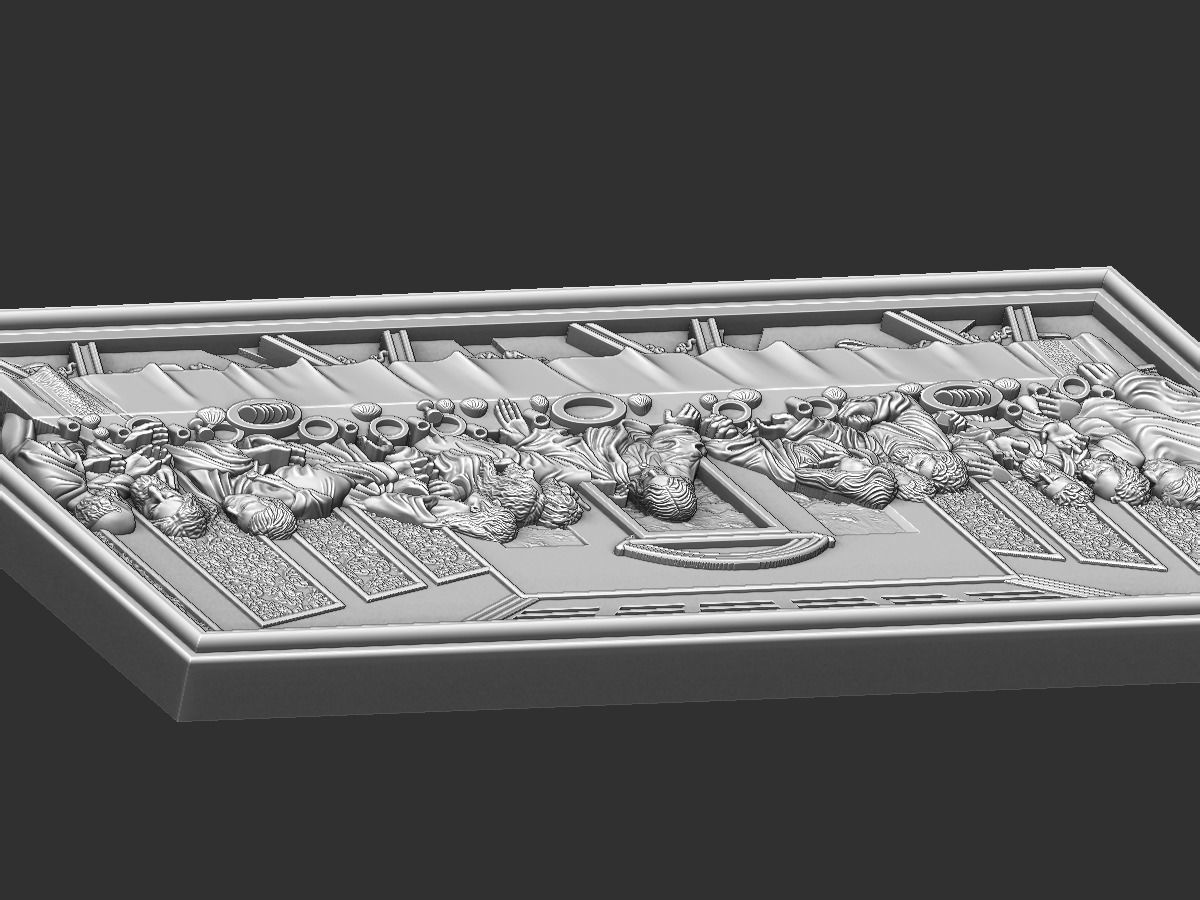 Last Supper Sagrada Comunion Santa Ceia 3D print model_11