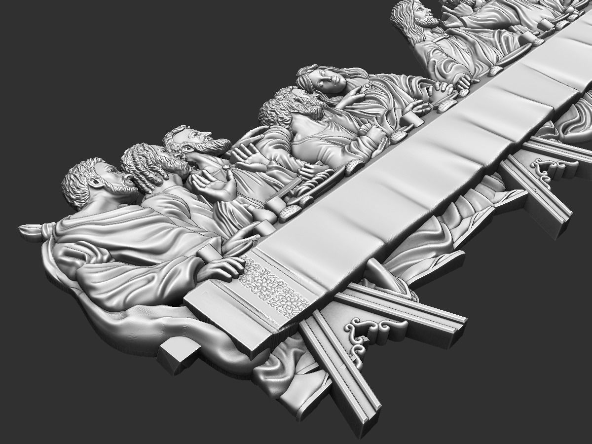 Last Supper Sagrada Comunion Santa Ceia 3D print model_5