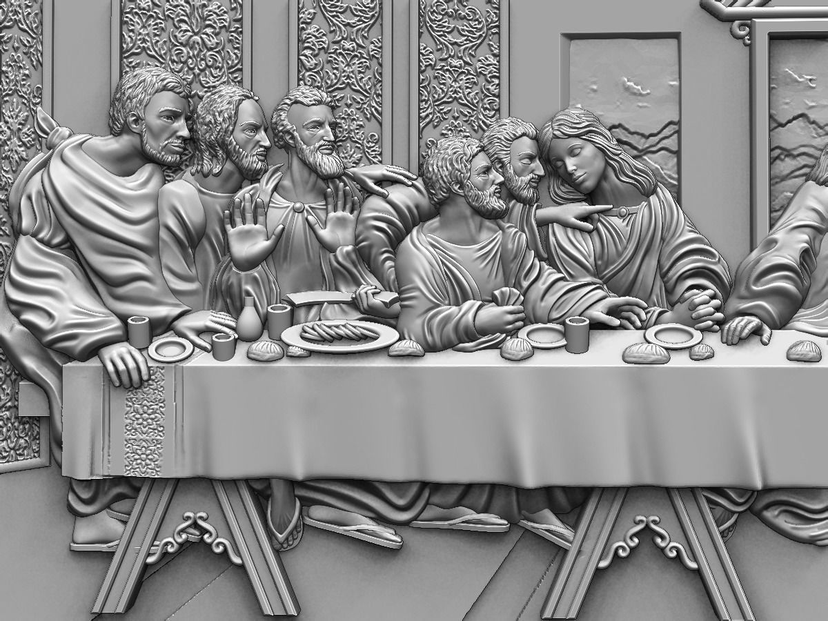 Last Supper Sagrada Comunion Santa Ceia 3D print model_1