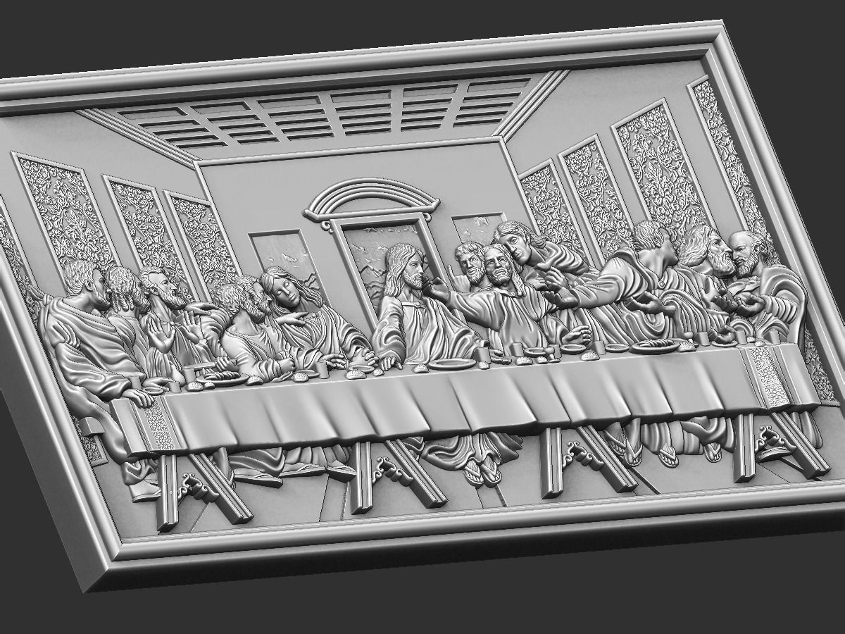 Last Supper Sagrada Comunion Santa Ceia 3D print model_15