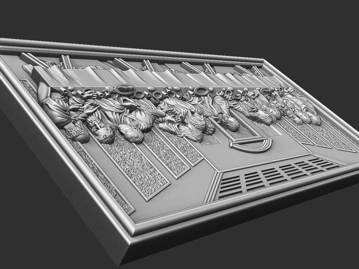 Last Supper Sagrada Comunion Santa Ceia 3D print model_12