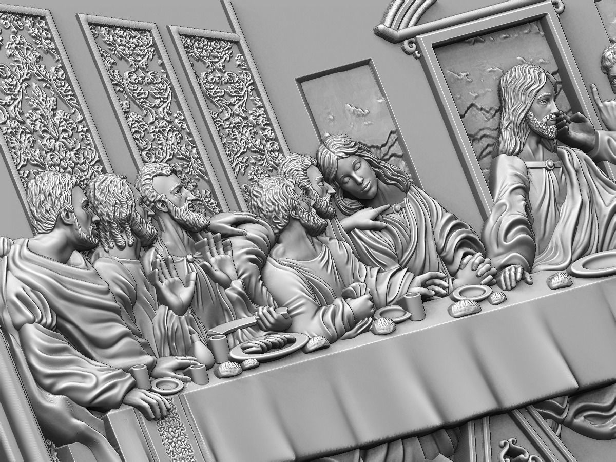 Last Supper Sagrada Comunion Santa Ceia 3D print model_7