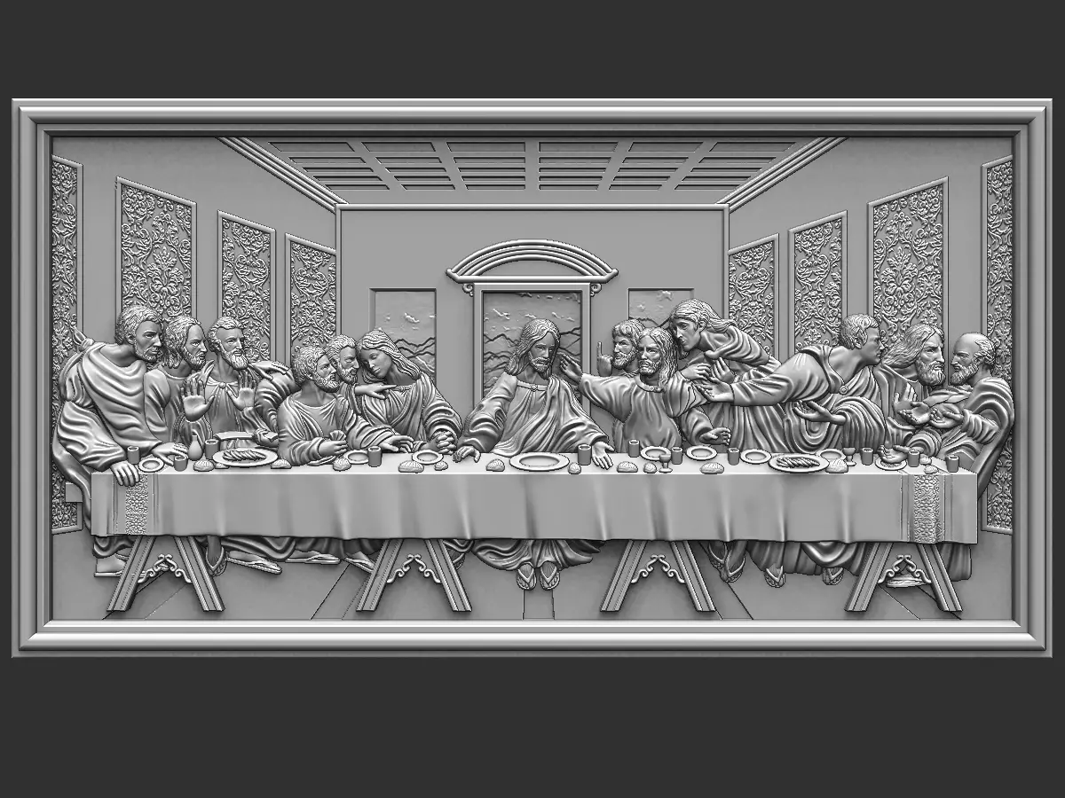 Last Supper Sagrada Comunion Santa Ceia 3D print model_0