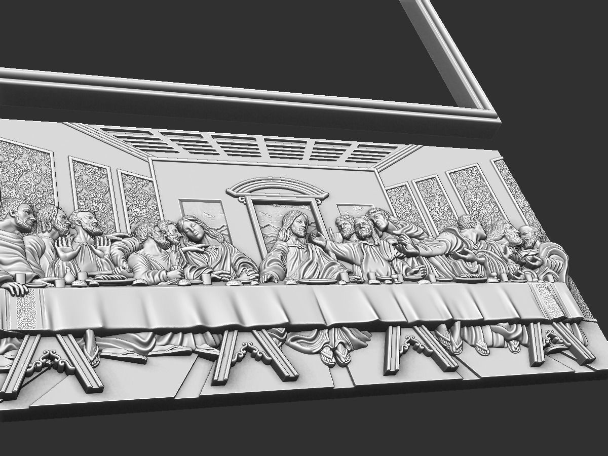 Last Supper Sagrada Comunion Santa Ceia 3D print model_18
