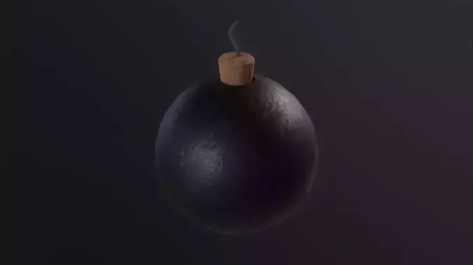 Bomb Ball 3D Model Low-poly 3D model