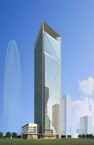 3Dmax fashion city commercial square building 331