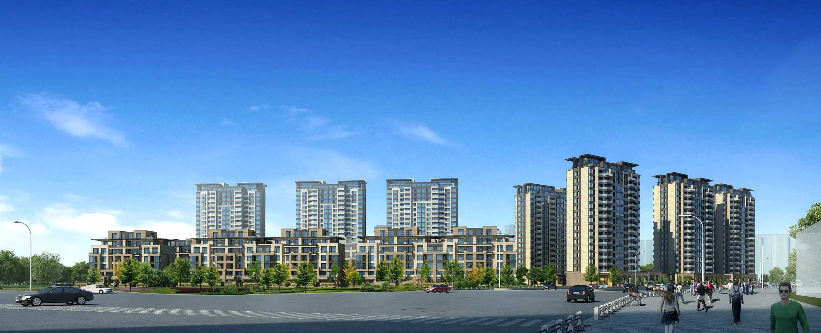 3Dmax fashion city commercial square building 332 3D model