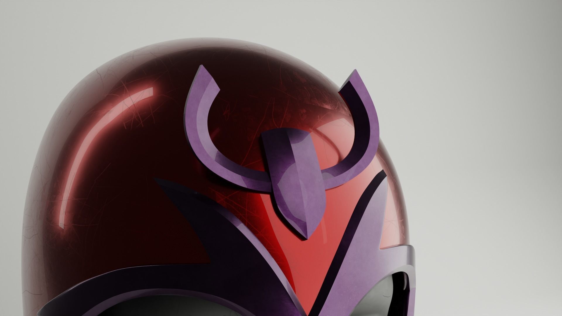 Magneto Helmet 3D print model_4