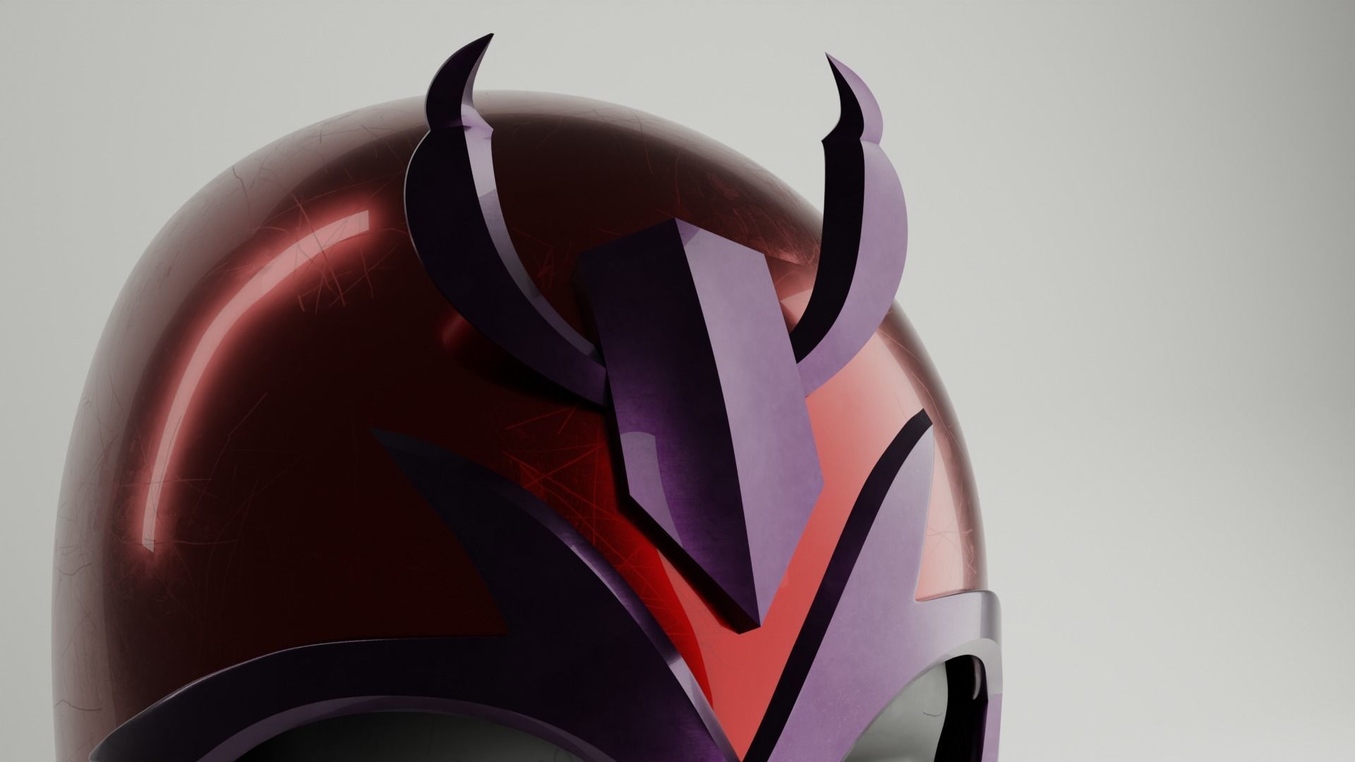 Magneto Helmet 3D print model_3