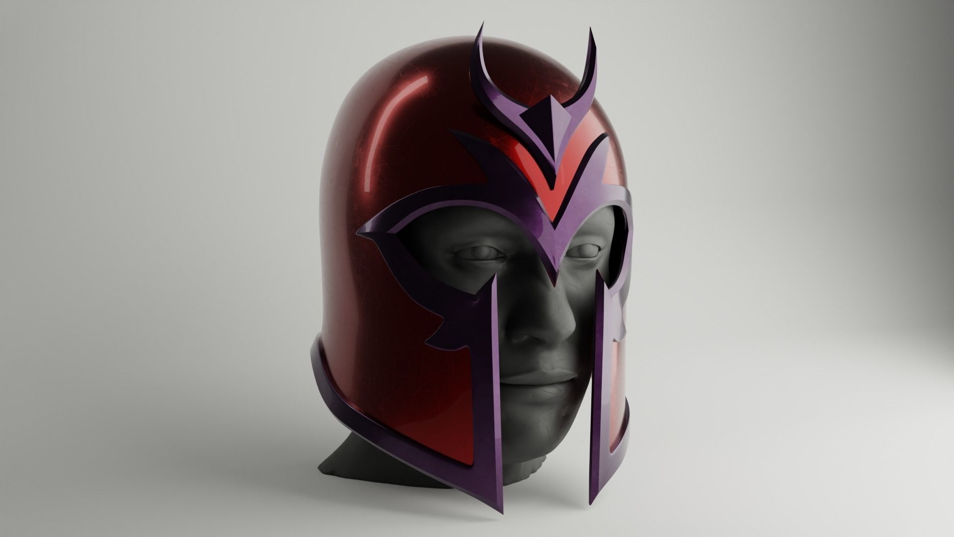 Magneto Helmet 3D print model_1