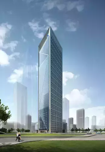 3Dmax fashion city commercial square building 337