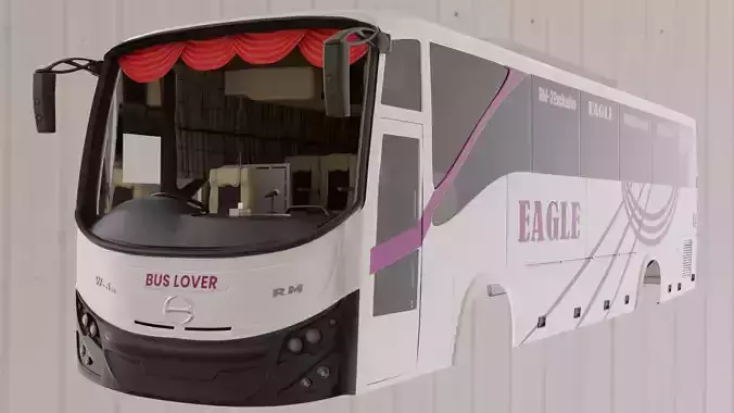 Hino RM 2 Bus Free 3D model