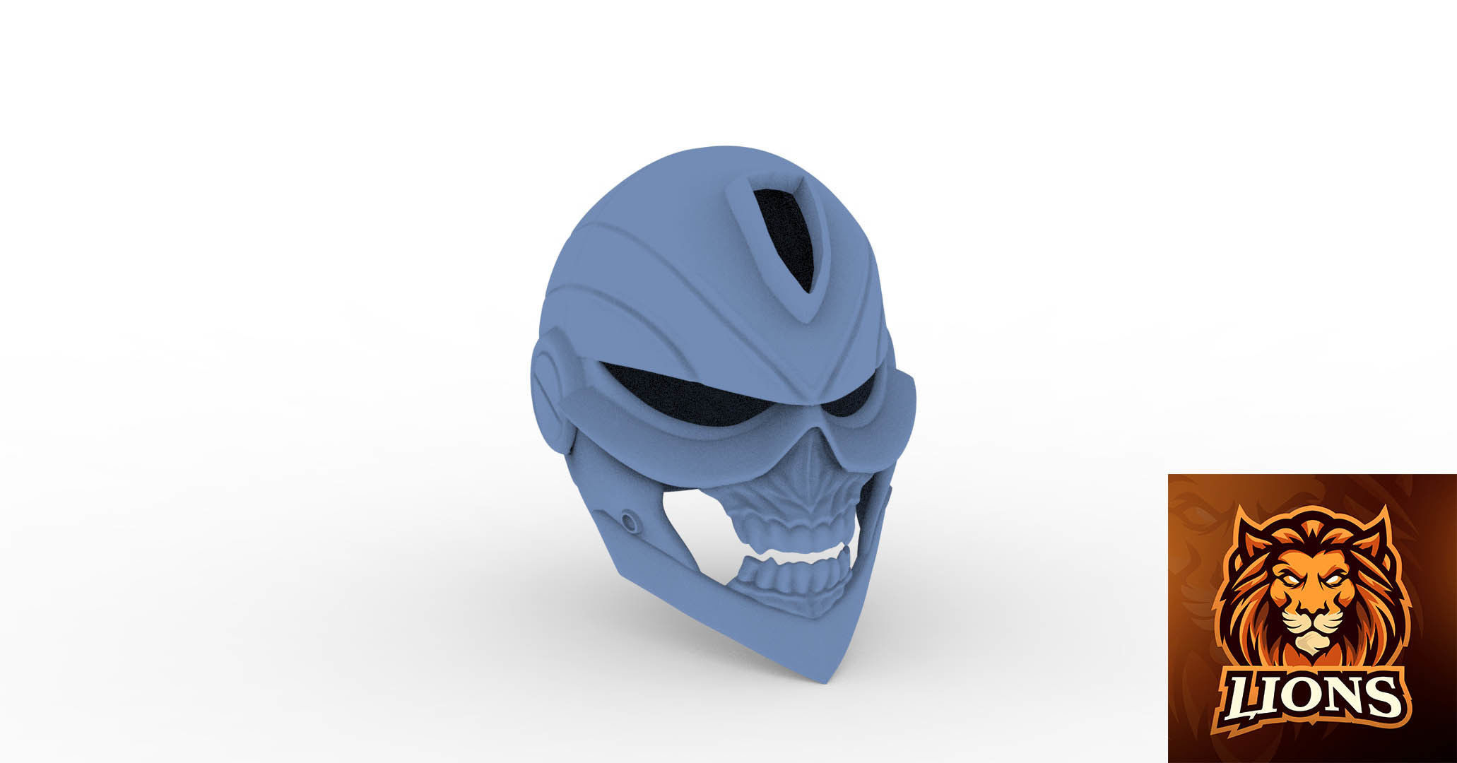 Ghostrider helmet ready to 3dprinting 3D model_1