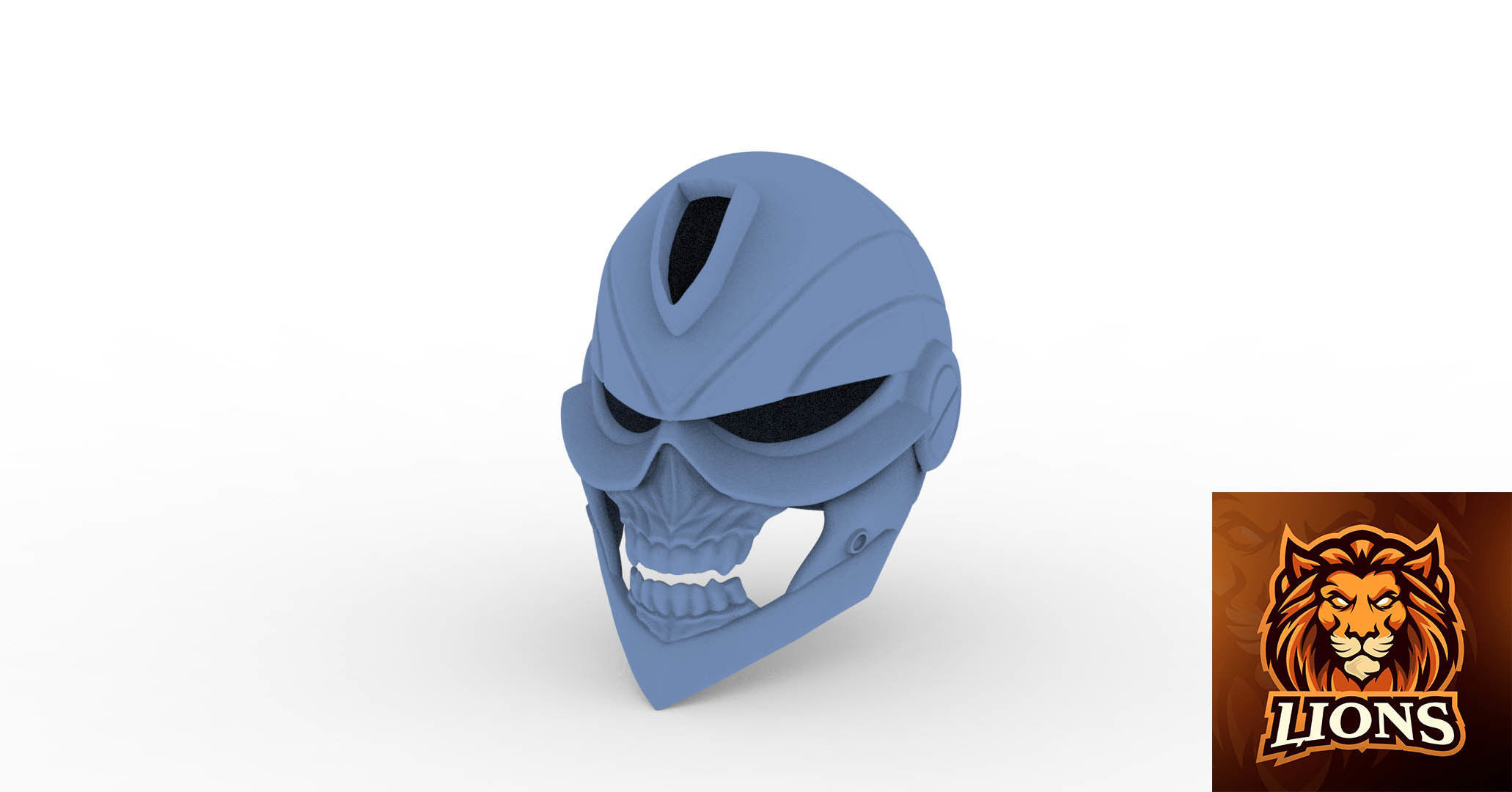 Ghostrider helmet ready to 3dprinting 3D model_2