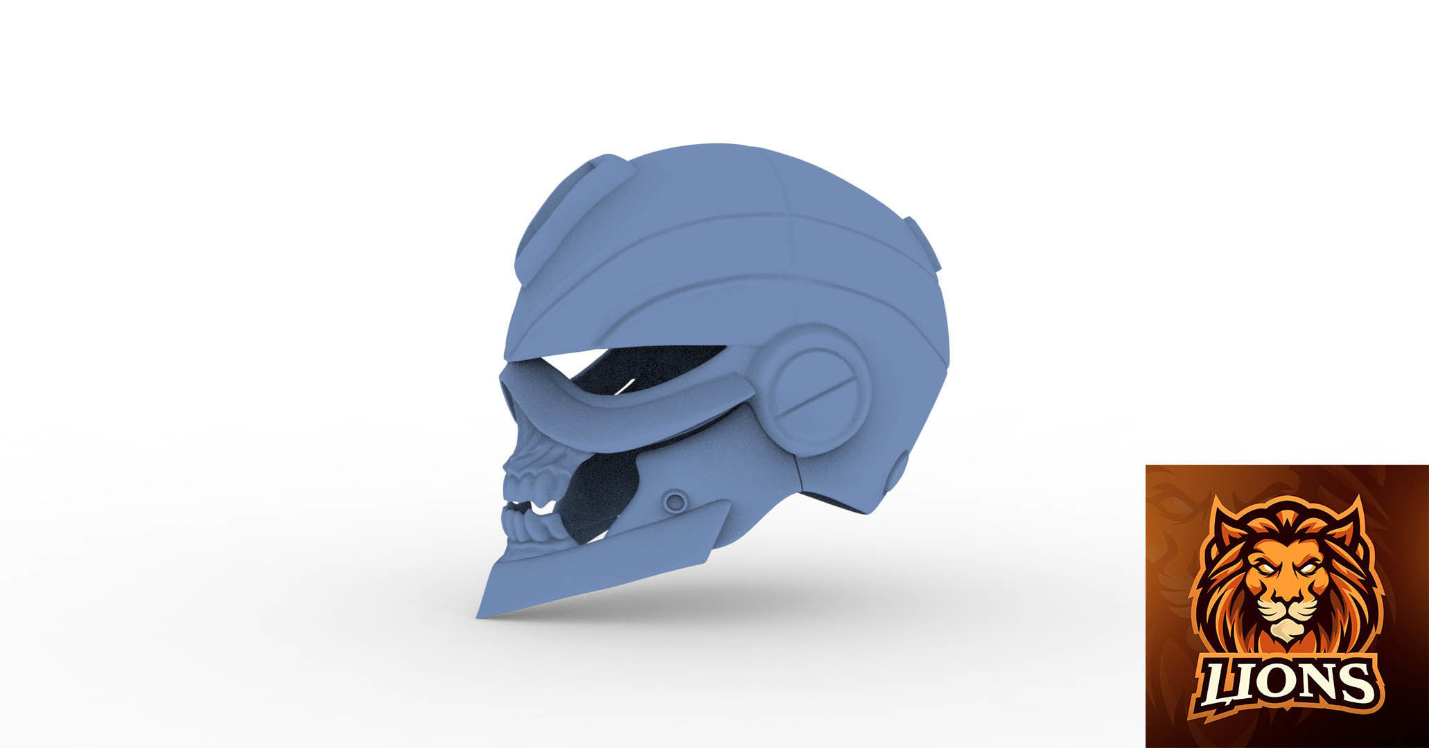 Ghostrider helmet ready to 3dprinting 3D model_3