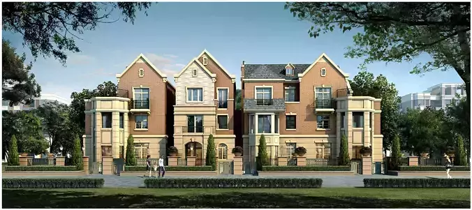 3Dmax fashion city commercial square building 342