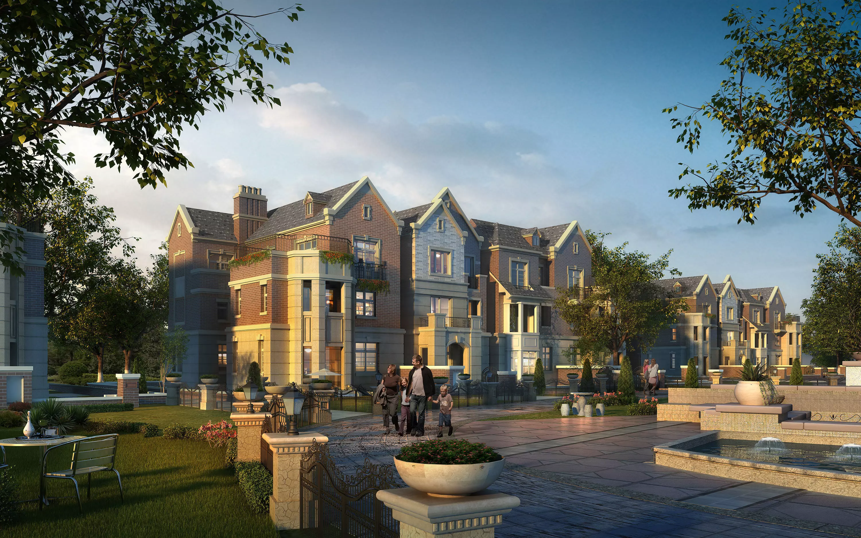 3Dmax fashion city commercial square building 343 3D model
