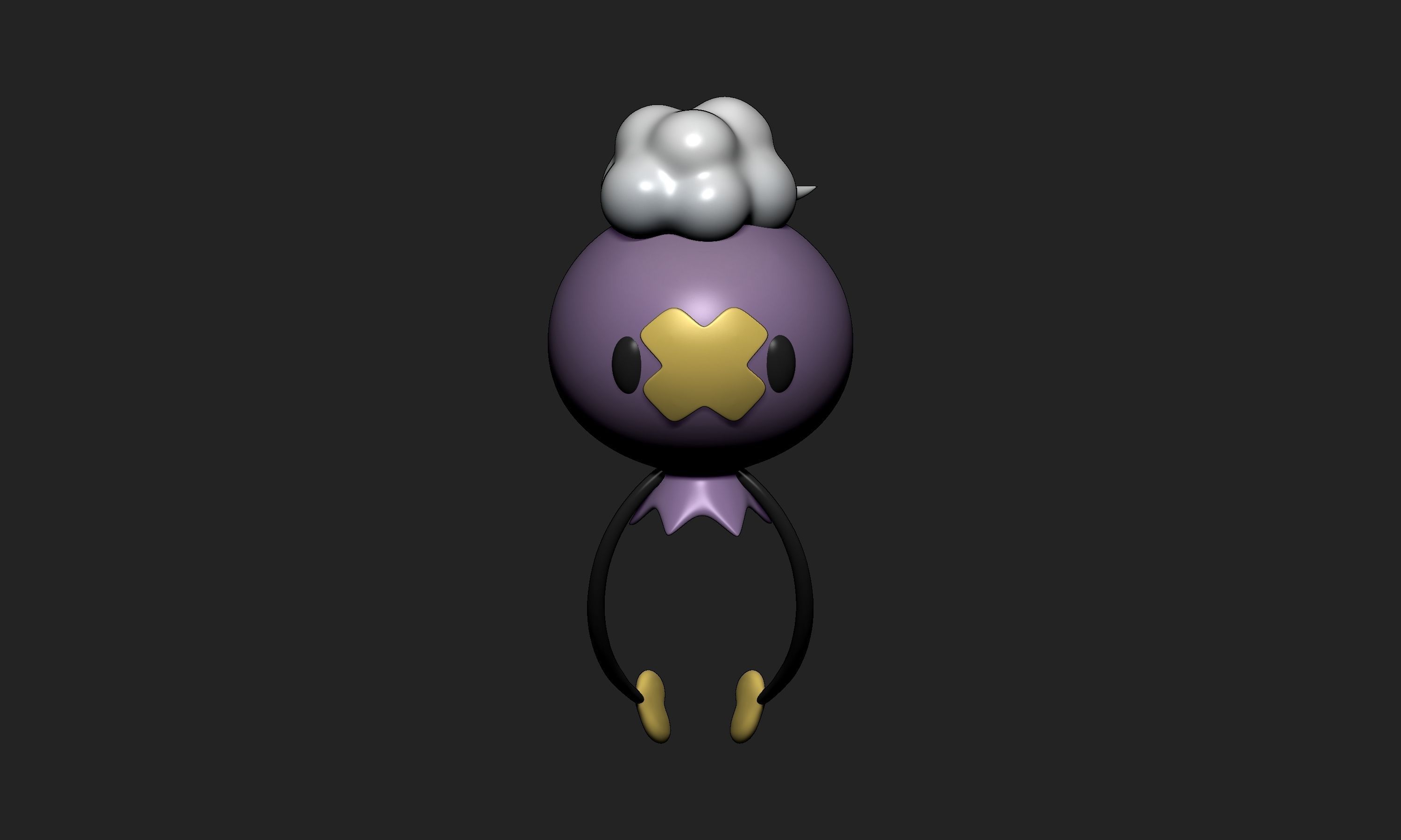 Pokemon - Drifloon with 2 poses 3D print model_1