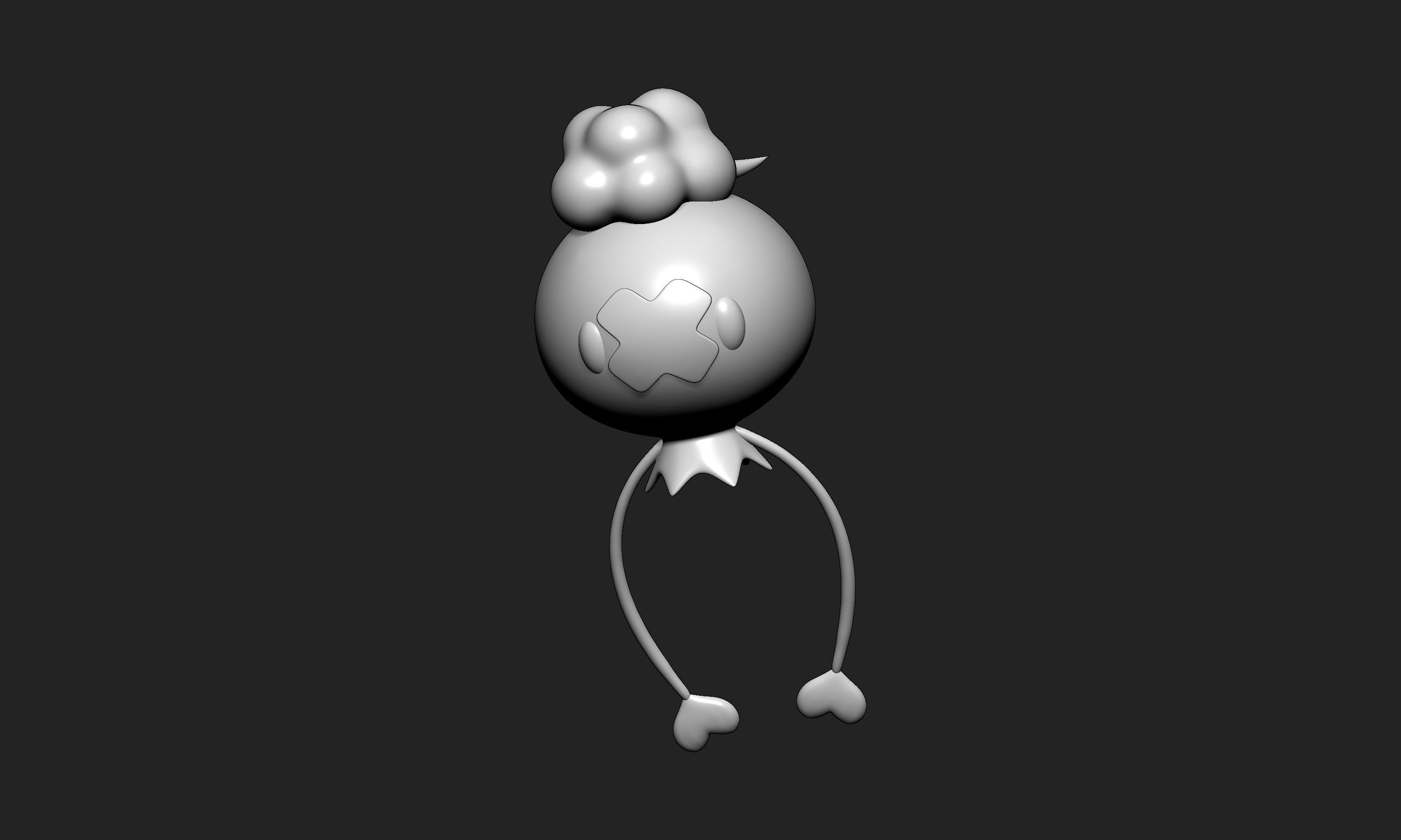 Pokemon - Drifloon with 2 poses 3D print model_6