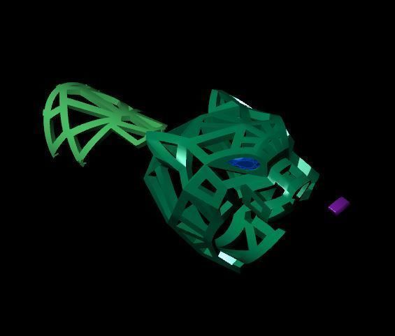 Tiger Leopard Rings 3D print model_3