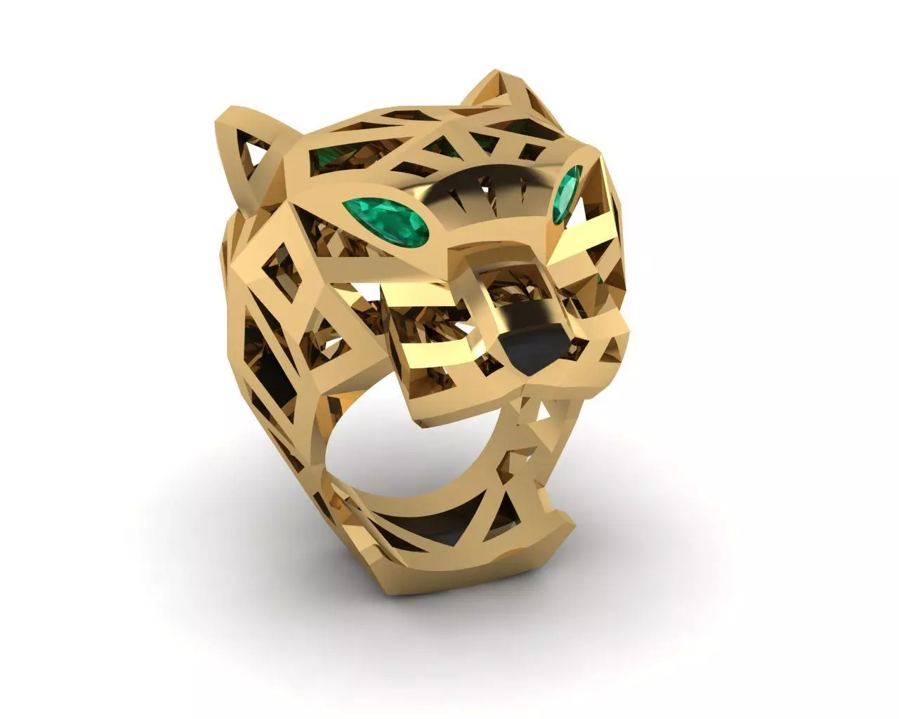 Tiger Leopard Rings 3D print model_0