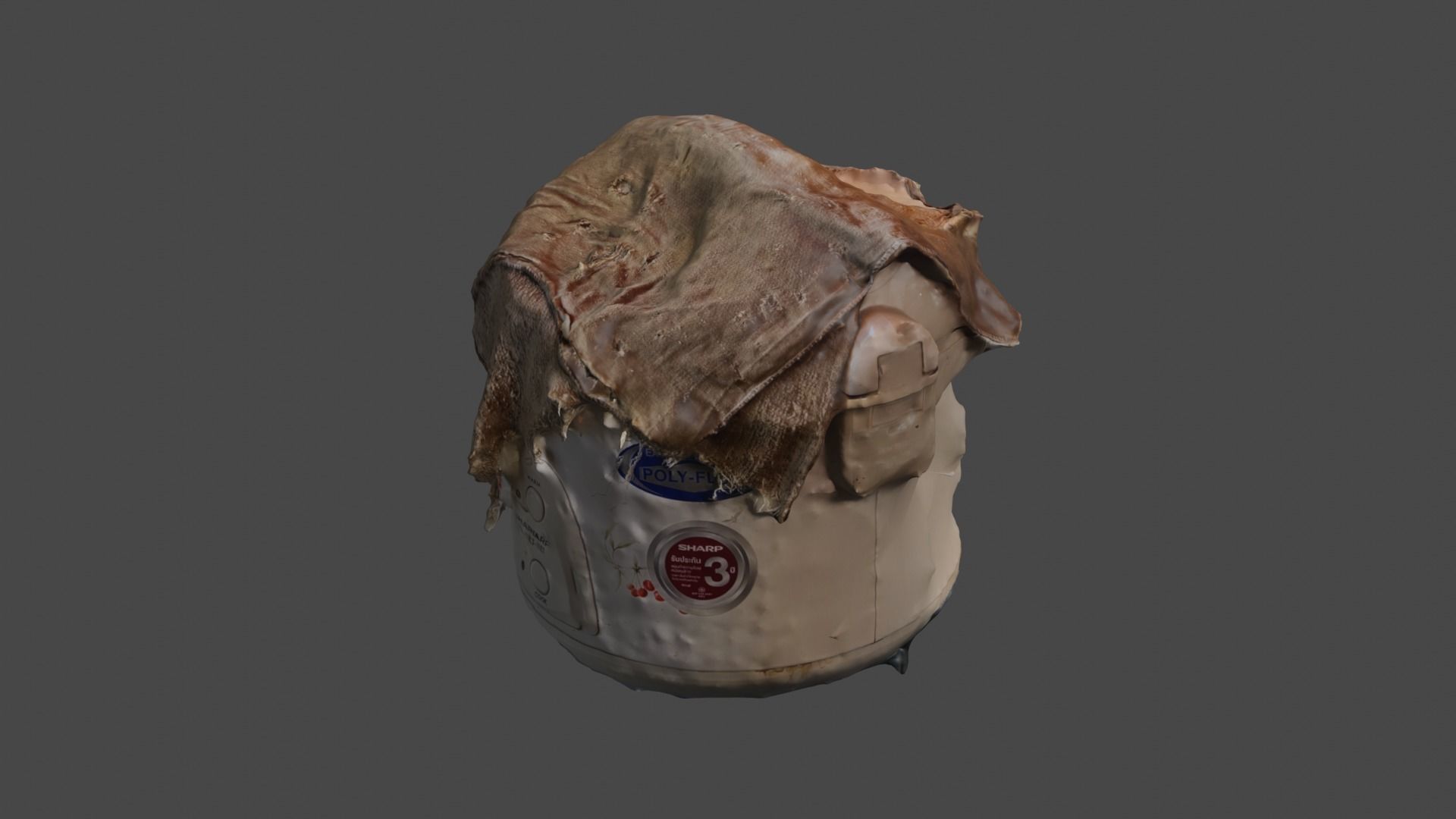 Rice cooker 3D print model_43