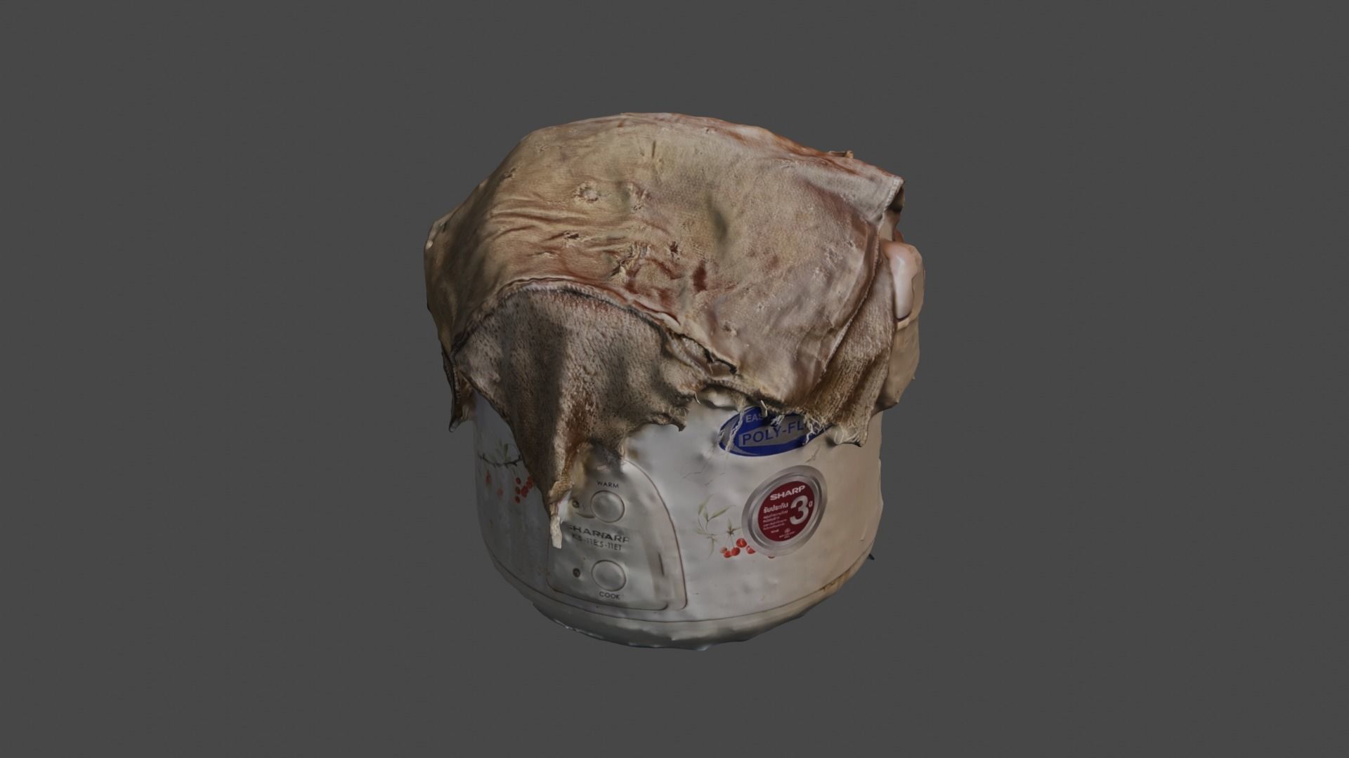 Rice cooker 3D print model_46