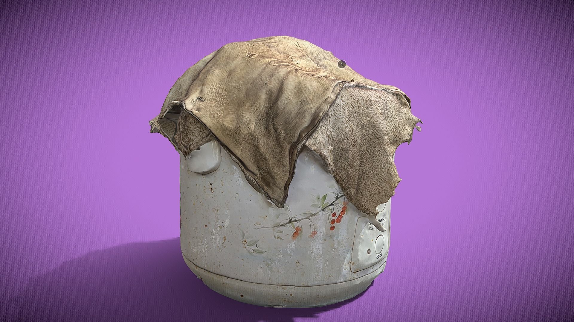 Rice cooker 3D print model_11