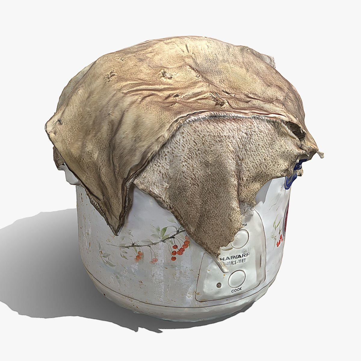 Rice cooker 3D print model_2