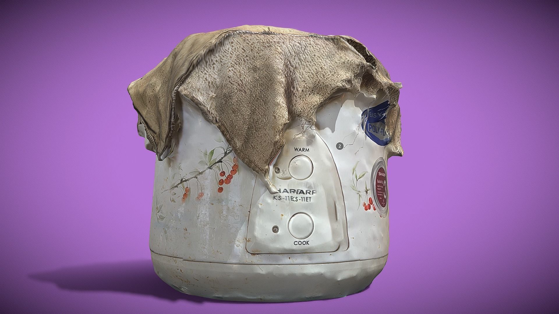 Rice cooker 3D print model_12