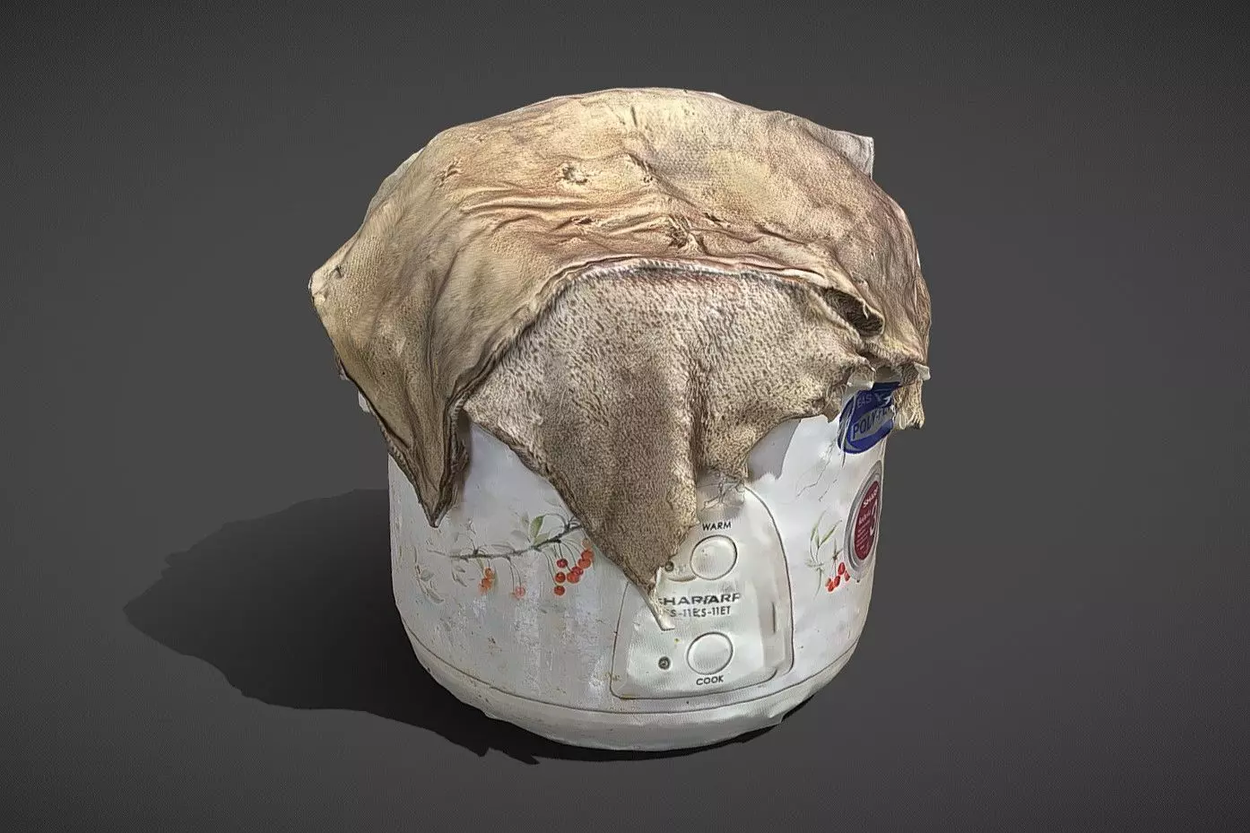 Rice cooker 3D print model_0