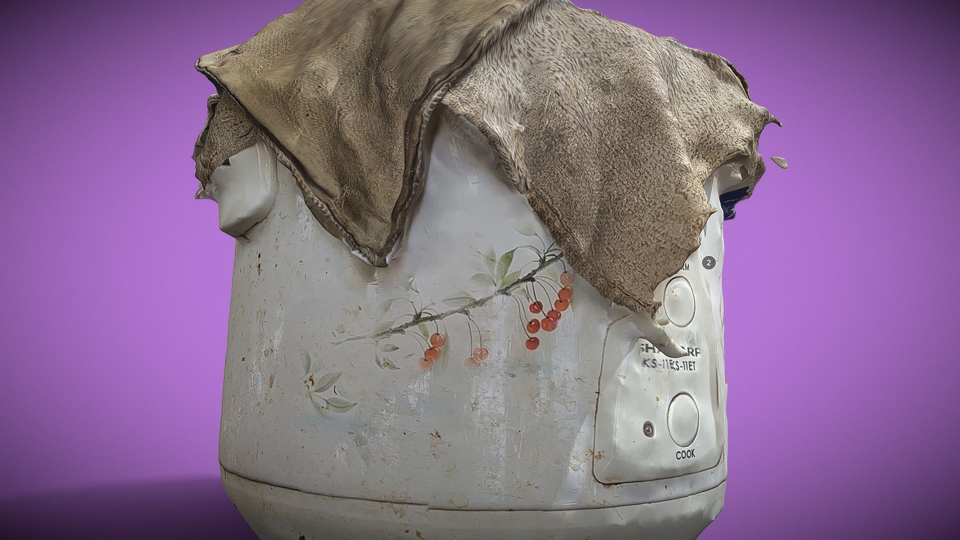 Rice cooker 3D print model_8