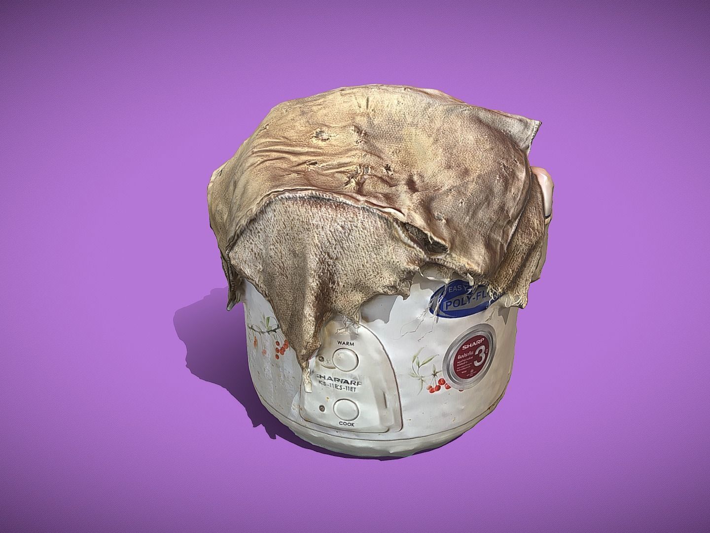 Rice cooker 3D print model_48