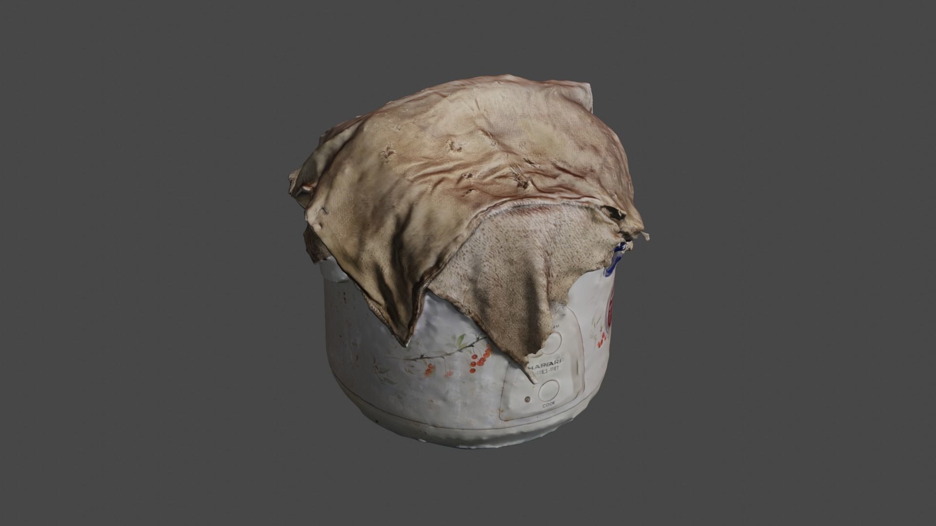 Rice cooker 3D print model_20