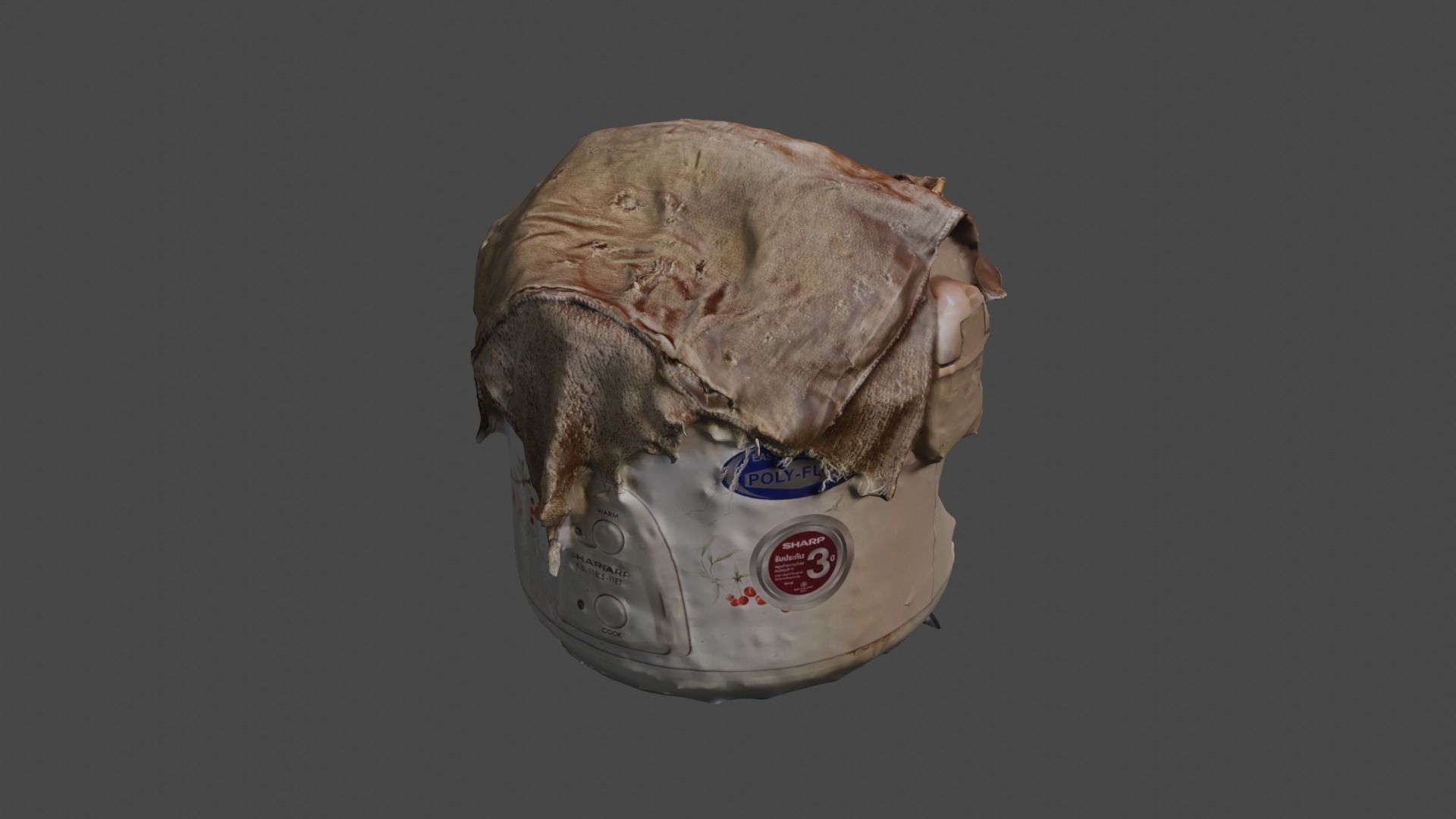 Rice cooker 3D print model_45