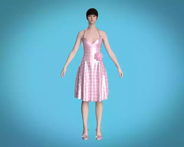 Barbie Dress V4 3D model