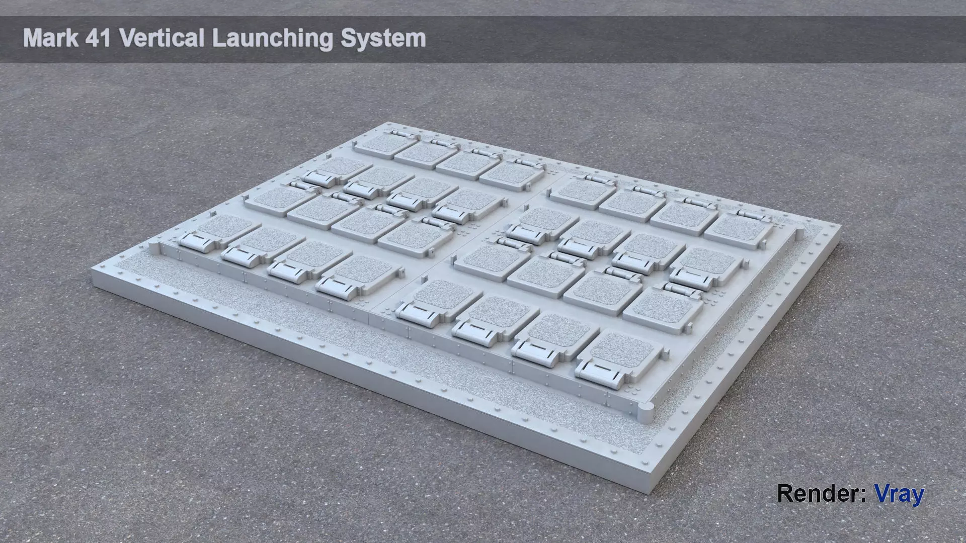 Mark 41 Vertical Launching System 3D model