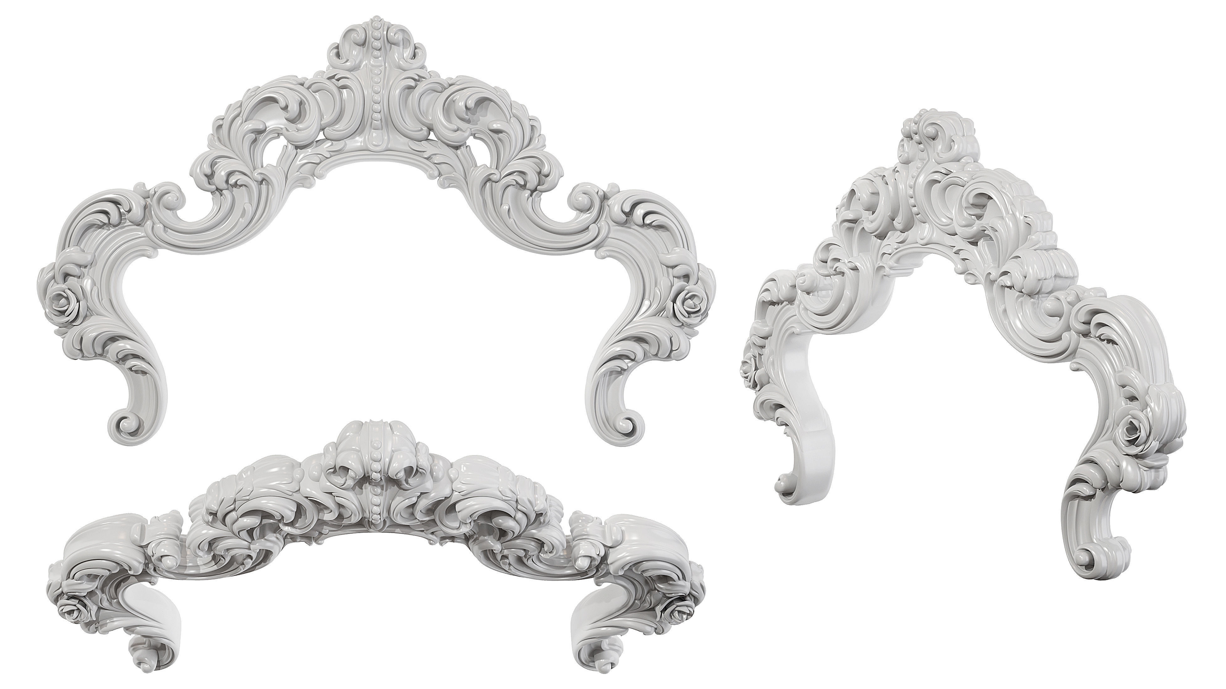 Classic carved 231 3D model_5