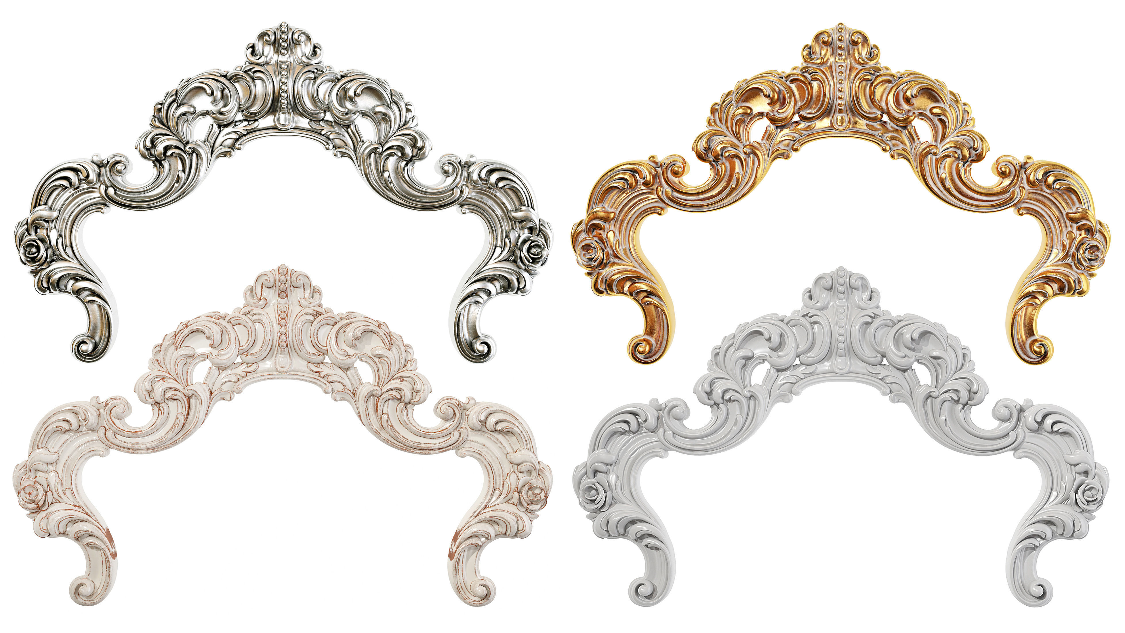 Classic carved 231 3D model_4