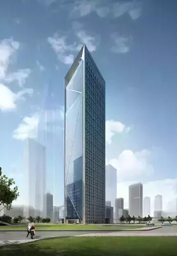 3Dmax fashion city commercial square building 365