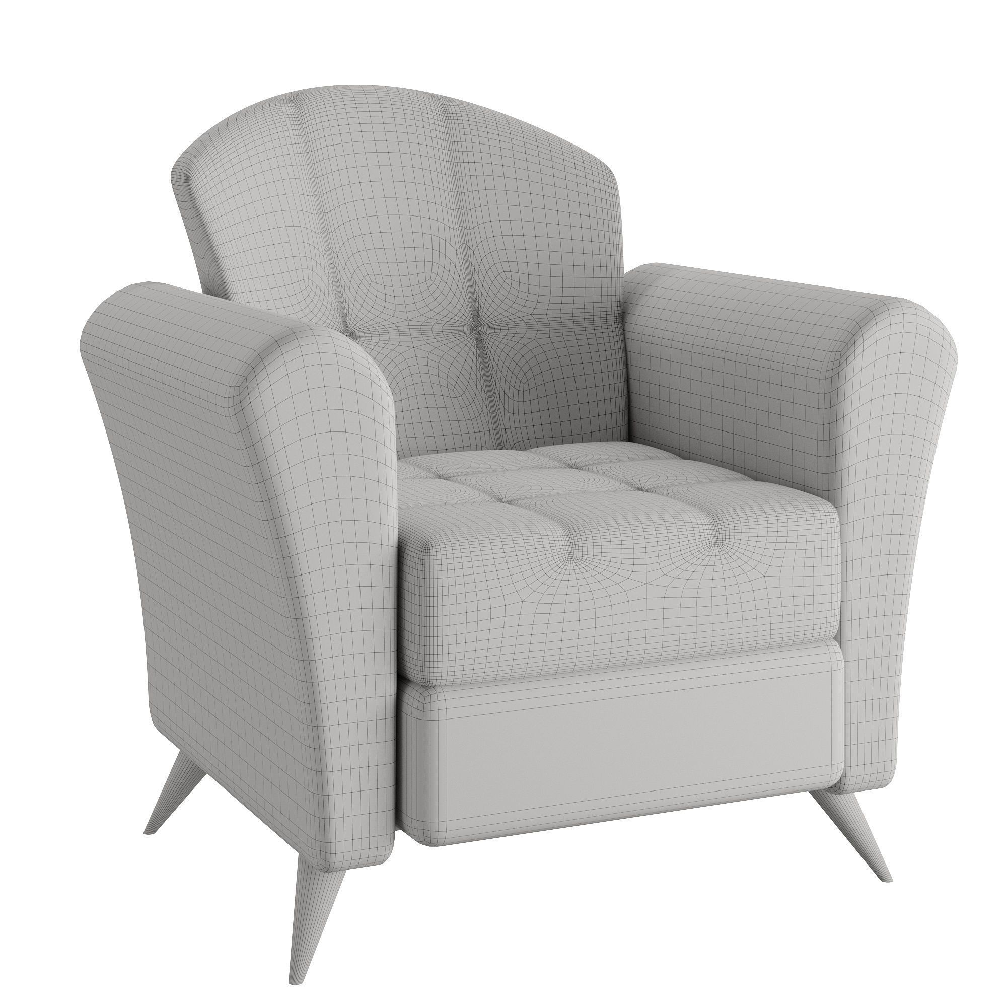 Armchair 3D model_2