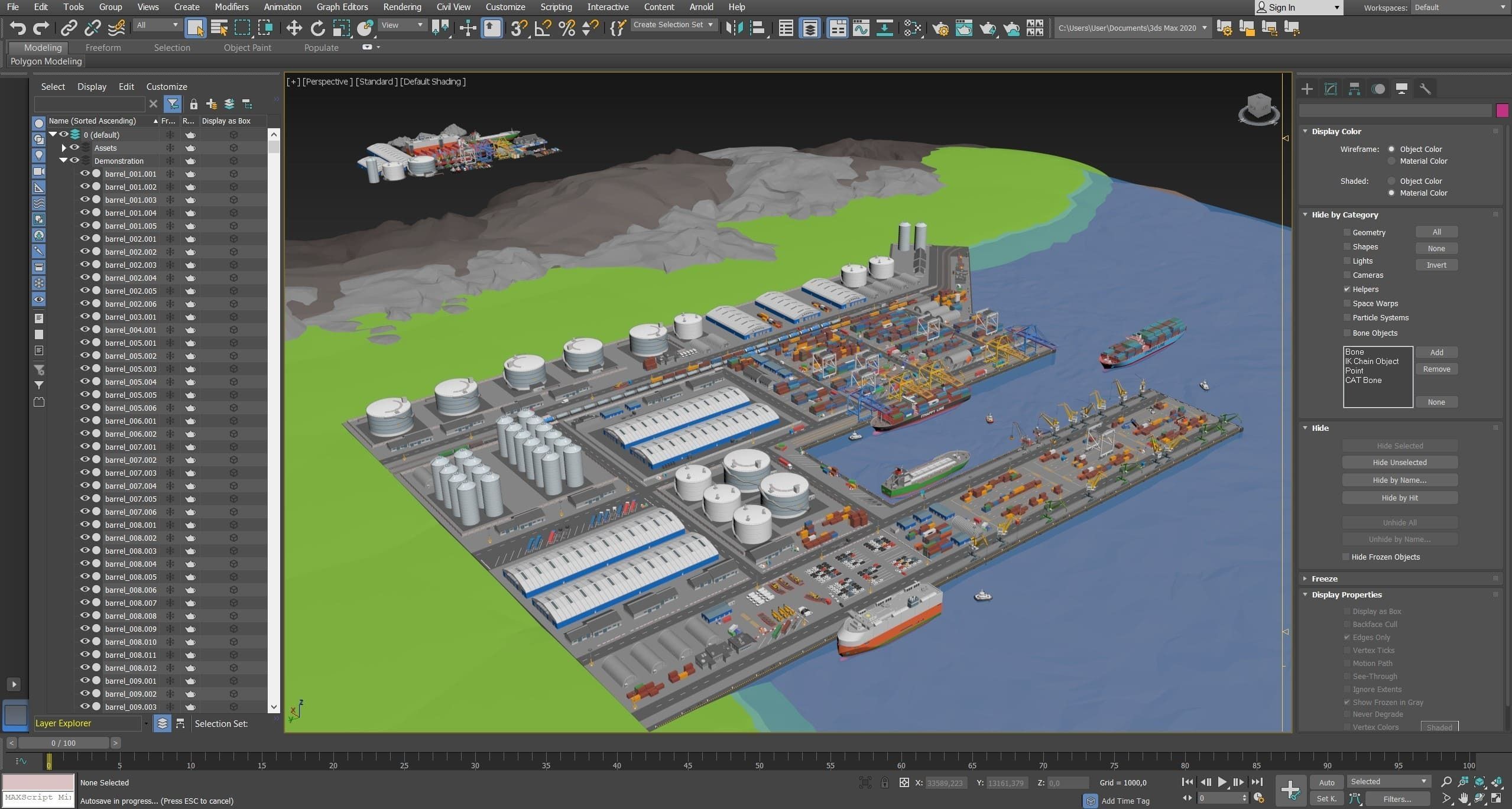 Port 1 Low-poly 3D model_45
