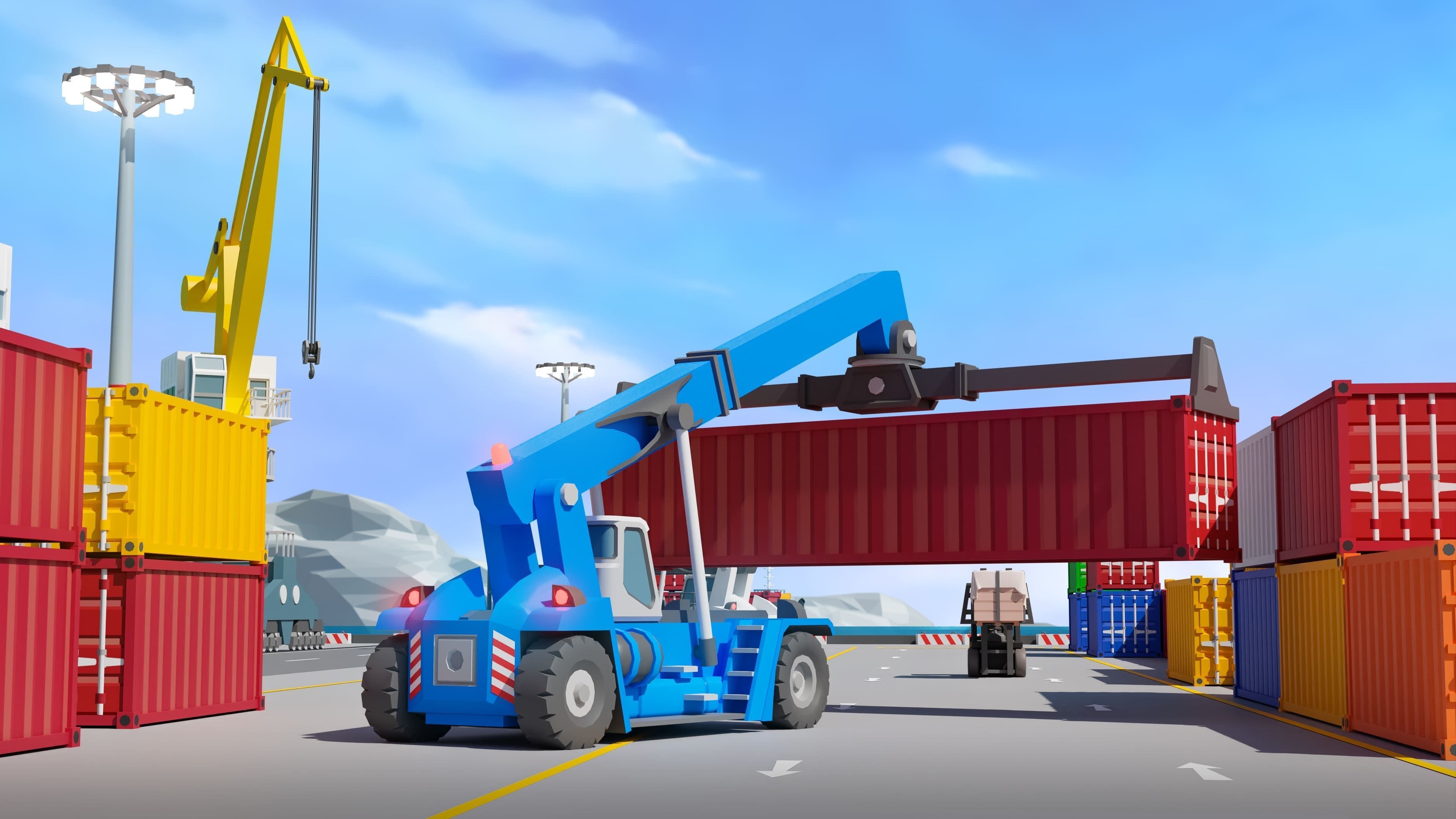 Port 1 Low-poly 3D model_23