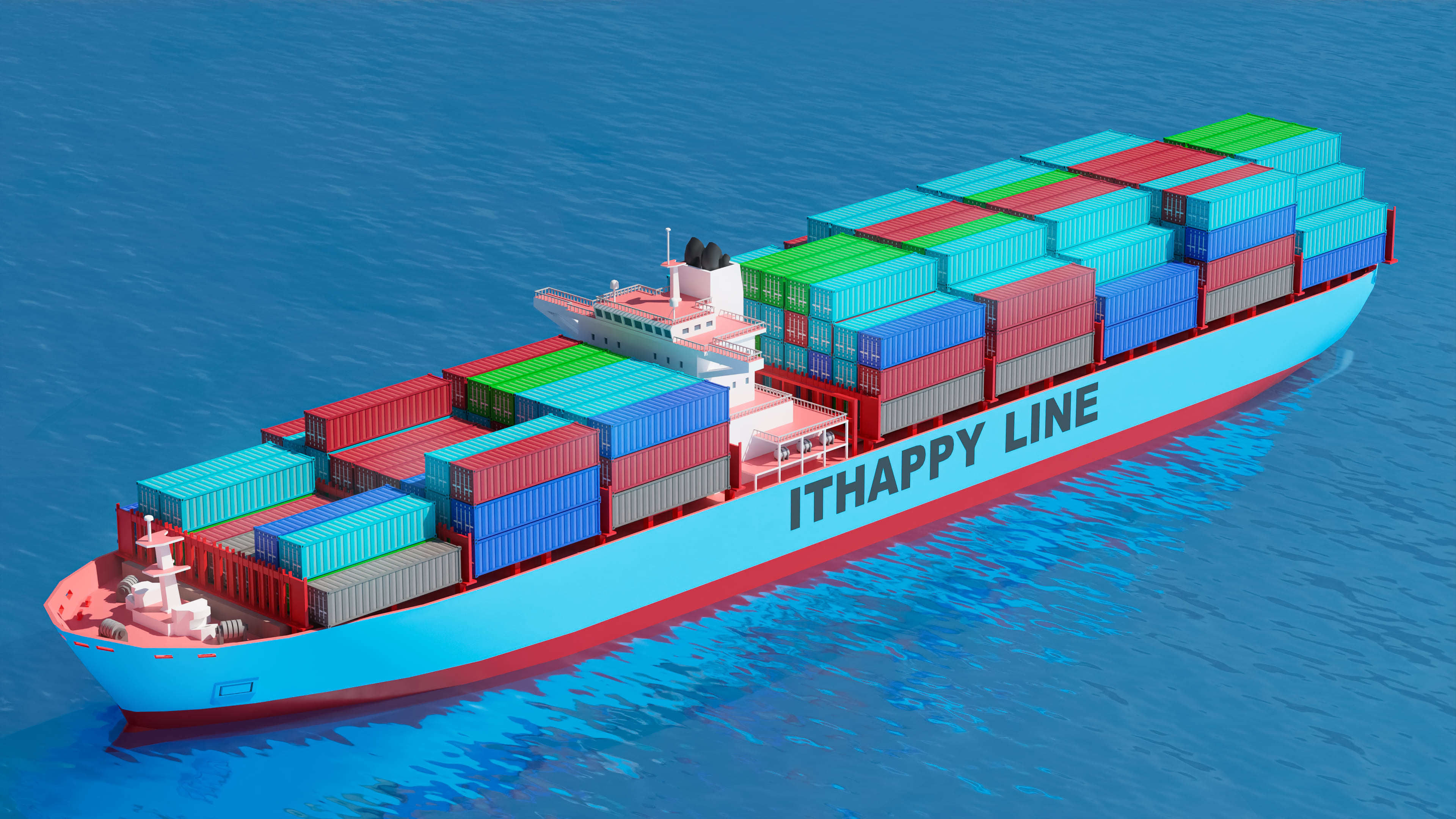 Port 1 Low-poly 3D model_33