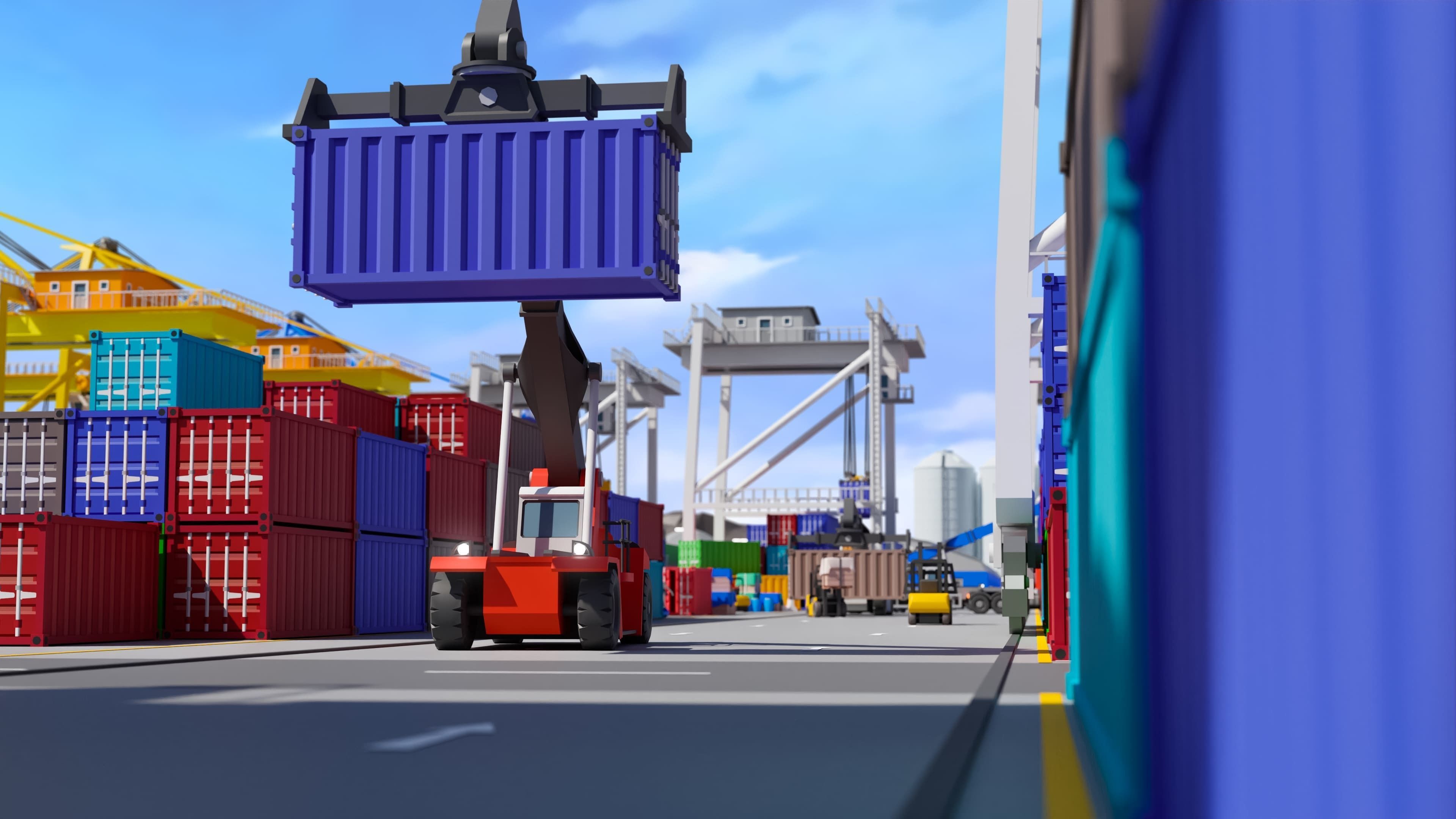 Port 1 Low-poly 3D model_12